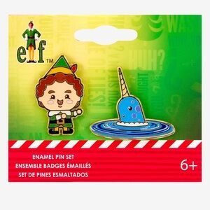 Elf Mr. Narwhal Enamel Pin Set